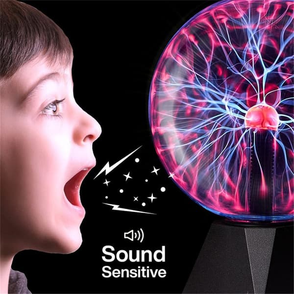 Mordely Ljudkontroll Magic Plasma Ball Lamp LED Nattljus