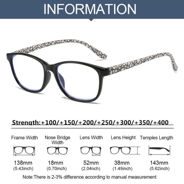Mordely Läsglasögon Glasögon BLACK STRENGTH 250 Black Strength 250