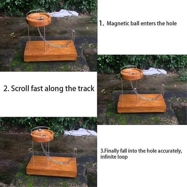 Mordely Kinetic Art Perpetual Rolling Ball Perpetual Marble Machine