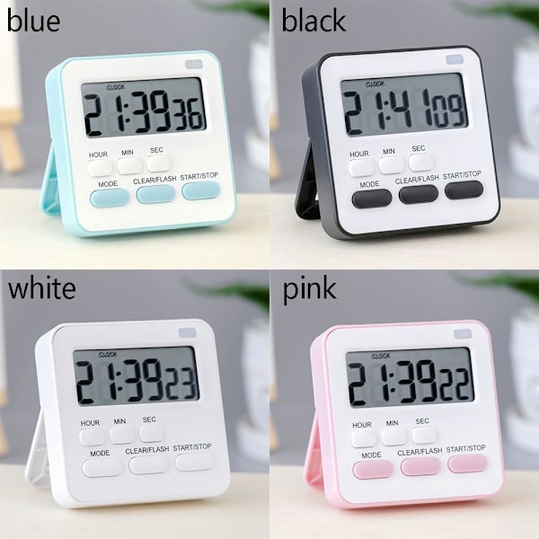 Mordely Nedtælling vækkeur Timer BLÅ blue