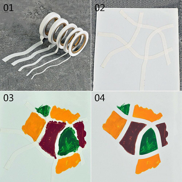 Mordely Maskeringstejp Och Maskeringstejp 2MM2PCS 2ST 2mm 2mm2Pcs