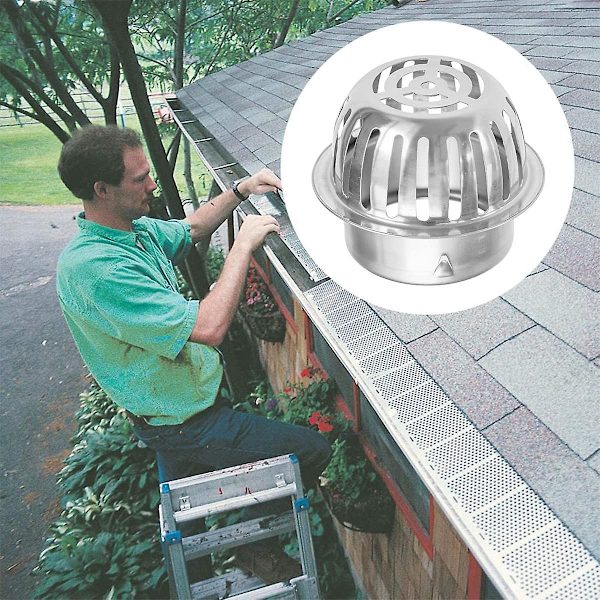 Aluminum Gutter Screens Gutter Guard Rust Proof Gutter Screens Waterproof Help Keep Drain Clear - For Gutters Downspout
