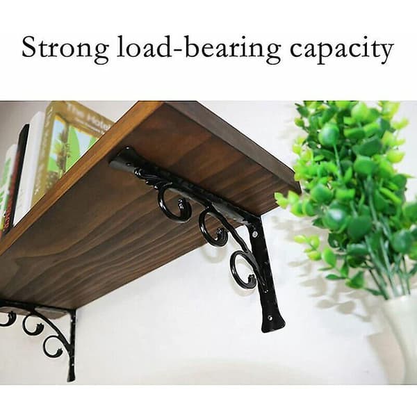 Wrought Iron Shelf Bracket Support Wall Brackets,floating Hardware Bracket,for Living Room, Bedroom, Bathroom Decor