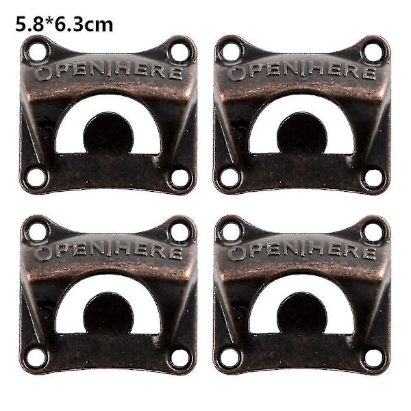 Wall Mount Bottle Opener,4pack Vintage Style Wall Mounted Beer