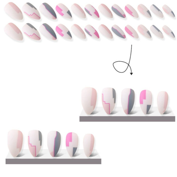 Mordely False Nails Long Almond 2