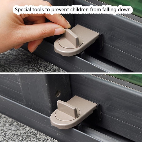 Mordely Adjustable Sliding Window Locks Window Wedge Window Stopper For Home Window Black