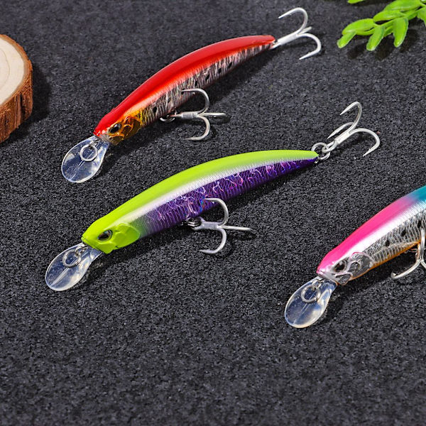 Mordely Sjunkande Minnow Baits Fiskkrokar FÄRG C Color C
