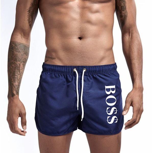 Mordely Boss Casual Fashion Strandshorts för än Badshorts m dark blue