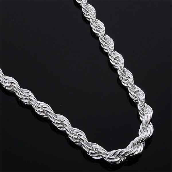 Mordely Twisted Rope Chain Necklace 925 Sterling Silver 18 INCH 18 INCH 18 inch