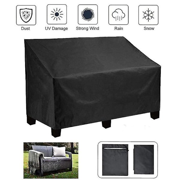 Mordely 210d Garden Bench Cover Waterproof Anti Uv Heavy Duty Bench Protective Chair Cover(190x66x89cm)