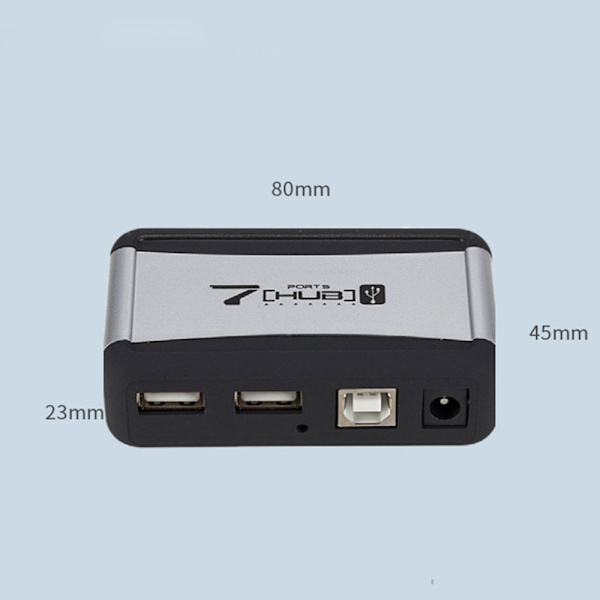 Mordely 7-portars USB laddare HUB Multi USB laddstationsdocka white