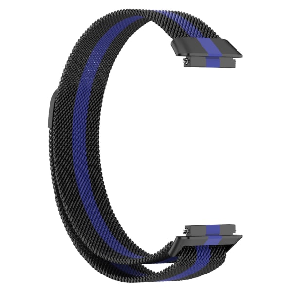 Mordely Metallurband för Huawei Band 7 SVART&BLÅT black&blue