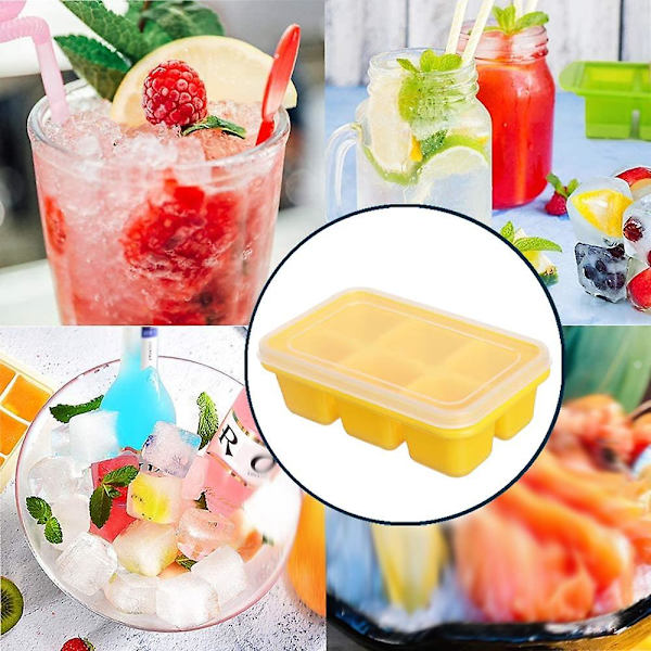 Mordely Cube Silicone Ice Tray, Ice Cubes Keep Your Drink Cooled