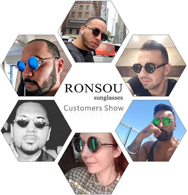 2023 Solglasögon Steampunk Style Polarized Eyewear Uv400 skydd