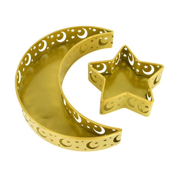 Mordely Eid Mubarak Set Serveringsbricka GULD STYLE 1 SET gold Style 1 Set