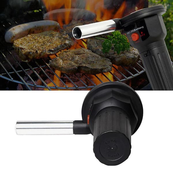 2023 Elektrisk BBQ Fläkt Luftfläkt Hjälp Brinnande Picknick Matlagning