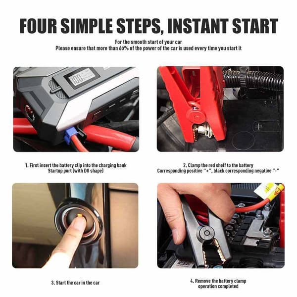 Mordely Bil nödbatteri Jump Starter STYLE 1 Style 1