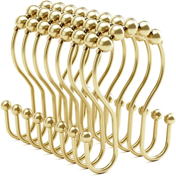 Mordely Duschdraperikrokar Gardinringar GULD gold