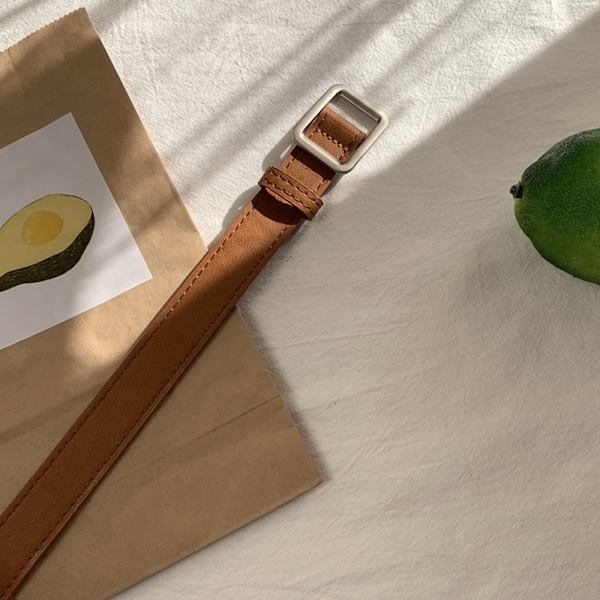 Midjebälte Enfärgat bälte KAFFE coffee