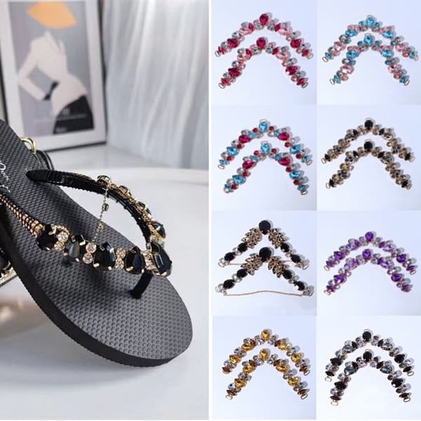 Mordely 2st Sandal Beach Slider Dekorera Kedja Herringbone Toffel 3
