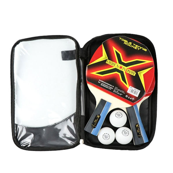 Mordely 1 Set Bordtennisracket Ping Pong Paddel LÅNG KORT PADDEL long short paddle