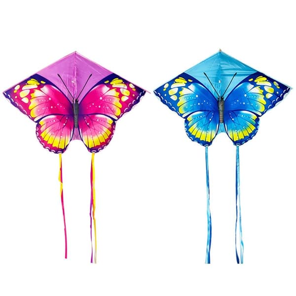 Mordely Butterfly Triangle Kite 50/100Meter Kite BLÅ BLÅ