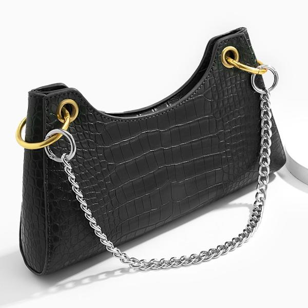 Mordely Metal Chain Strap Handväska Kedjor silver