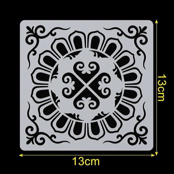 Mordely 16st/ set Layering Stencil Scrapbooking Mandala Auxiliary