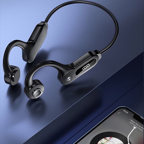 Mordely Bone Conduction Hörlurar Trådlösa hörlurar RÖDA Red
