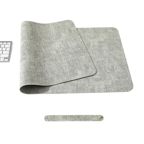 Mordely 80*40cm Läder Musmatta GRÅ 80X40CM Grey 80x40cm