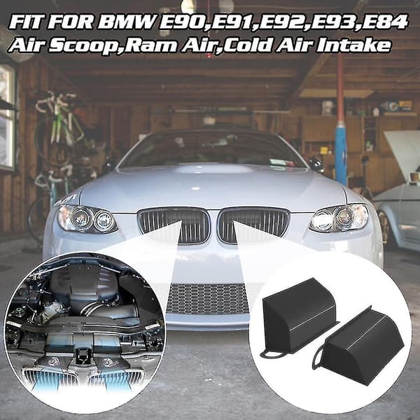 Yellow Dynamic Air Flow Intake-scoop Black Red Yellow Blue For E90 91 E92 E93 E84 2pcs