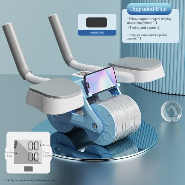 Mordely Abdominal Wheel Automatisk Rebound Abdominal Wheel BLÅ blue