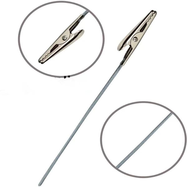 Mordely 50 st Alligator Clip Wire Rope Wire Alligator Clip