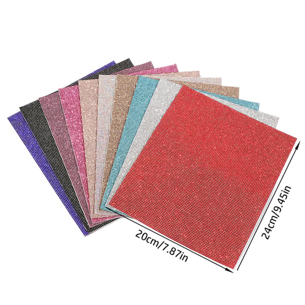 Mordely Rhinestone Sheet Crystal Sticker SILVER silver