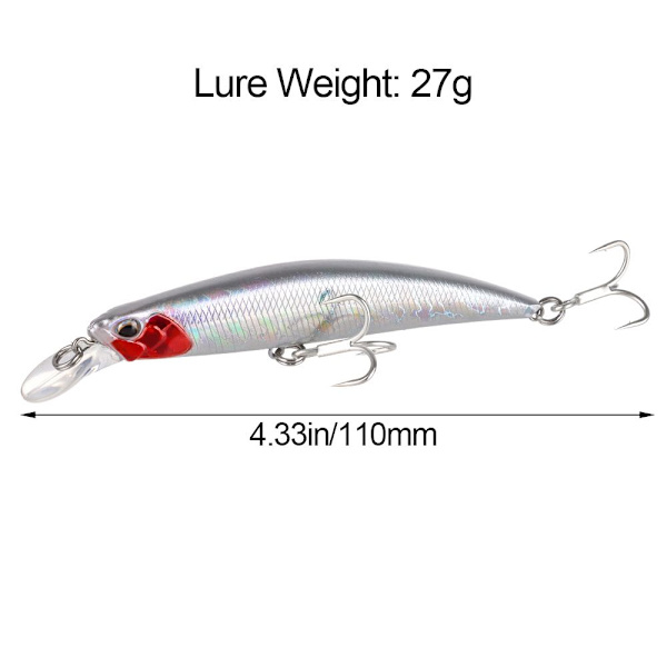 Mordely Sjunkande Minnow Baits Fiskkrokar FÄRG C Color C