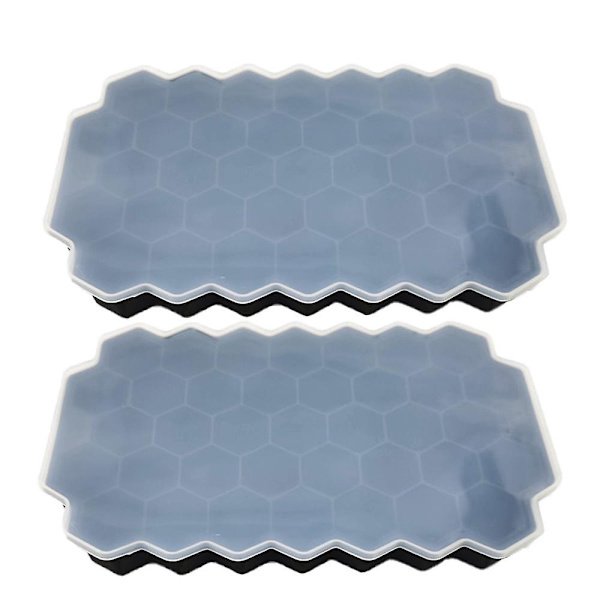 Mordely Ice Tray, Ice Tray For Making Hexagonal Ice, Includes 2 Trays