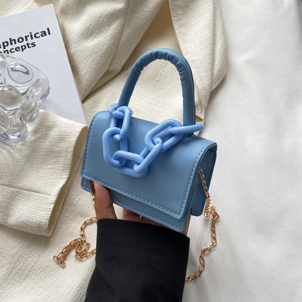 Mordely Kedja Damväskor Sommar Crossbody-väska VIT White
