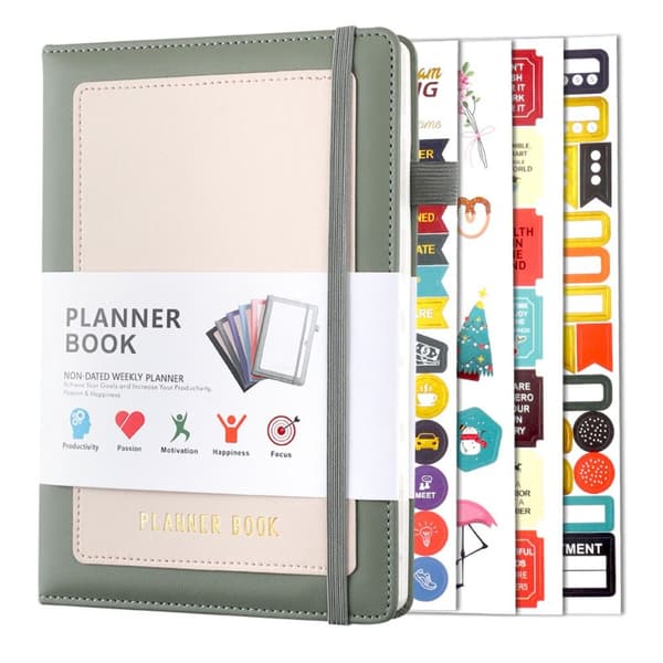 Mordely Agenda Planner Notebook SVART Black