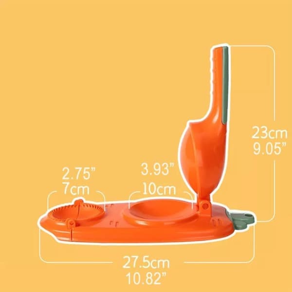Mordely 2 i 1 Dumpling Maker Kök Dumpling Making Tool Dumpling Pressning gul yellow