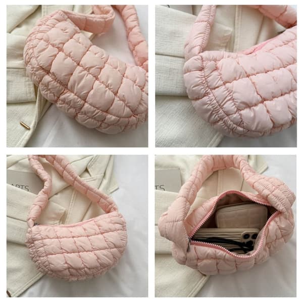 Mordely Axelväska Puffy Handväska ROSA Pink