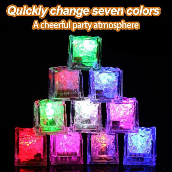 Light-up Led Ice Cubes (12)