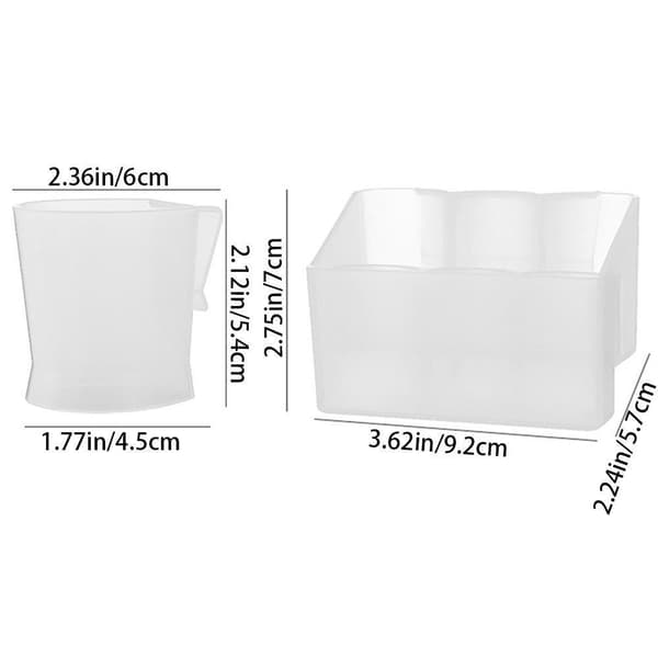 Mordely Väggmonterad kylarrangör Flyttbar kryddflaskställ Square 1-pack
