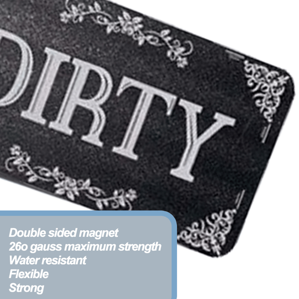 Mordely Rengör smutsig diskmaskinmagnet, diskmaskinskylt