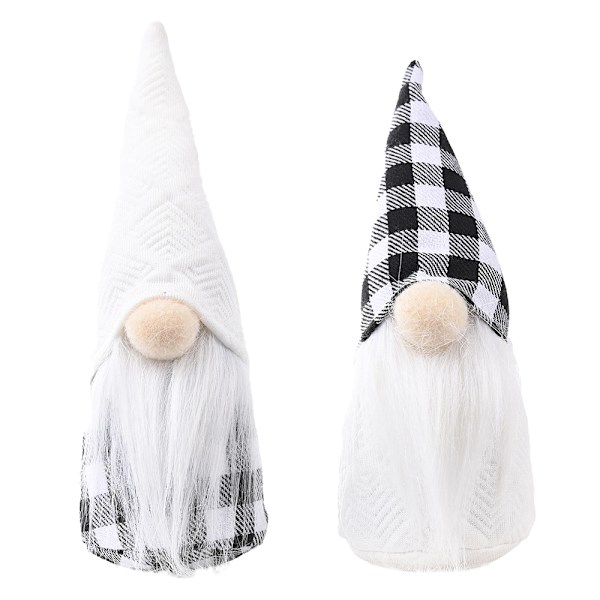 Mordely Christmas Faceless Gnome Handmade Faceless Doll, Bla