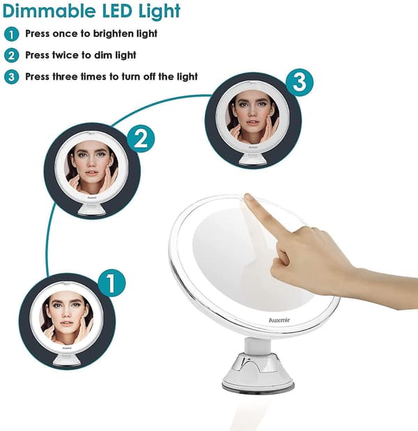 2023 Led Cosmetic Mirror With Light And 10x Magnification