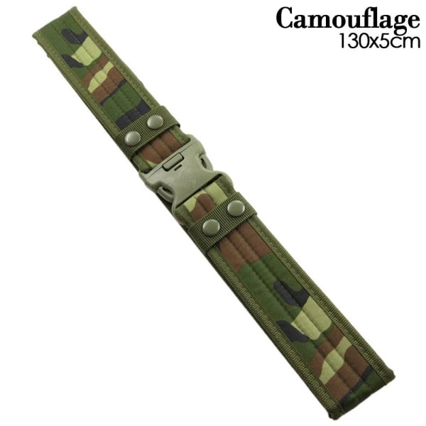 Mordely Combat Belts Tactical Belt KAMOUFLAGE 130X5CM Camouflage 130x5cm