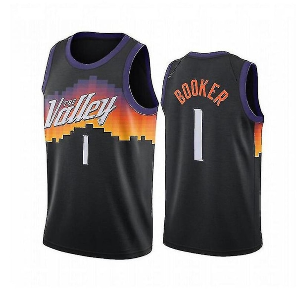 Mordely Ny säsong av Phoenix Suns Devin Booker Baskettröja nr 1 M