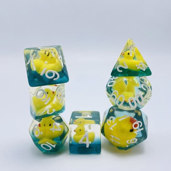 Mordely 7st/ set DND Tärning Polyedrisk Tärning GUL GUL yellow