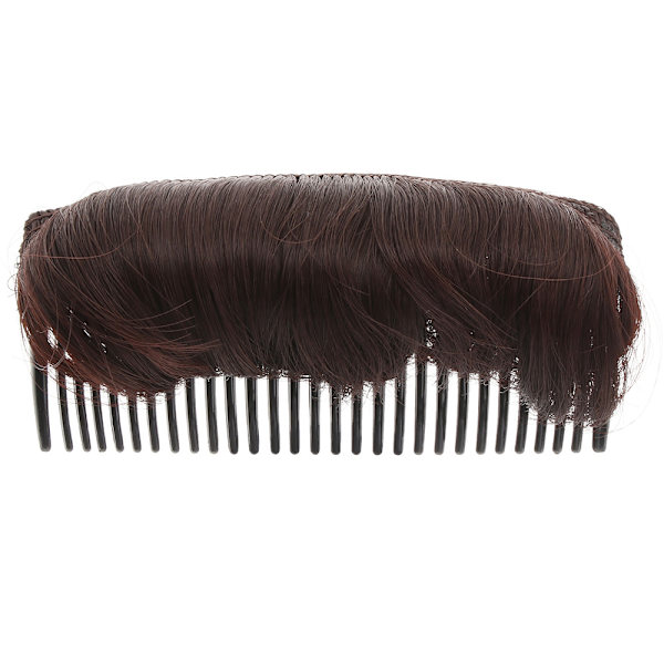 Mordely 1 / 3st osynligt falskt hårklämma fluffigt BRUN brown