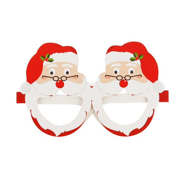 9st Julglasögon Pappersglasögon Ram Jultomten